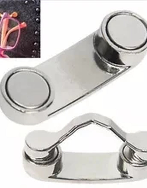Load image into Gallery viewer, Magnetic Hang Eyeglass Holder Pin Brooches Fashion Multi-Function Portable Clothes Clip Buckle Magnet Glasses Headset Line Clips

