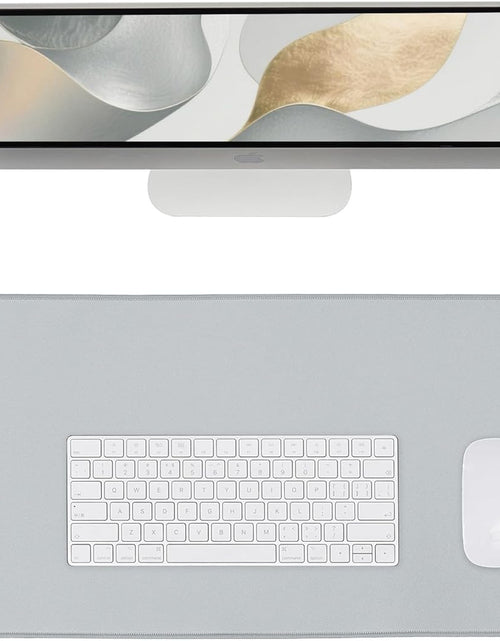Load image into Gallery viewer, Waterproof Large Gaming Mouse Pad with Durable Stitched Edges，Non-Slip Rubber Base, Mouse Mat Desk Pad for Home Office Gaming, 35.4”X15.7”X0.12”, Gray
