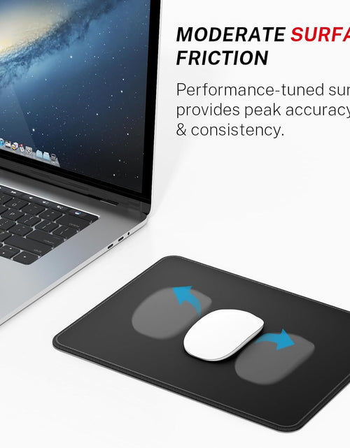 Load image into Gallery viewer, Mouse Pad [30% Larger] with Anti-Fray Stitching, Premium-Textured &amp; Waterproof Computer Mousepad with Non-Slip Rubber Base, Gaming Mouse Mat for Laptop, Office &amp; Home, 8.5 X 11 Inch, Black
