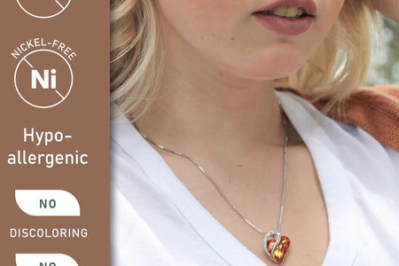 Valentine'S Day Gift Necklaces for Women, Infinity Love Birthstone Heart Crystal Pendant, Birthday Anniversary Jewelry for Wife, Mom, and Her, Silver Plated, 18" + 2" Adjustable Chain