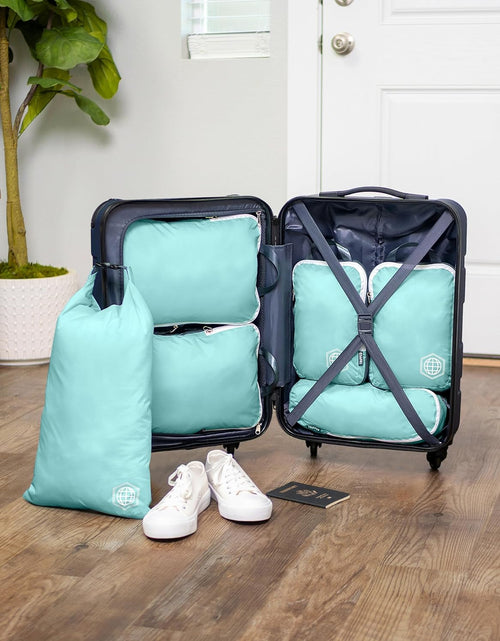 Load image into Gallery viewer, Compression Packing Cubes Set for Travel - Lightweight, Durable Clothes Organizer for Carry-On Luggage and Suitcases by
