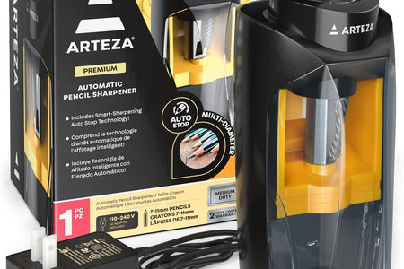 Electric Pencil Sharpener, Black, Fits 7–11-Mm Pencils, Auto-Stop, Office Supplies for Teachers, Students, Classrooms, and Art Studios