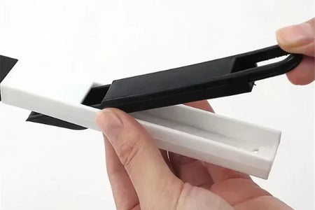 CleanSweep Polished Window Track & Keyboard Brush – Nook & Cranny Dust Shovel for Effortless Cleaning