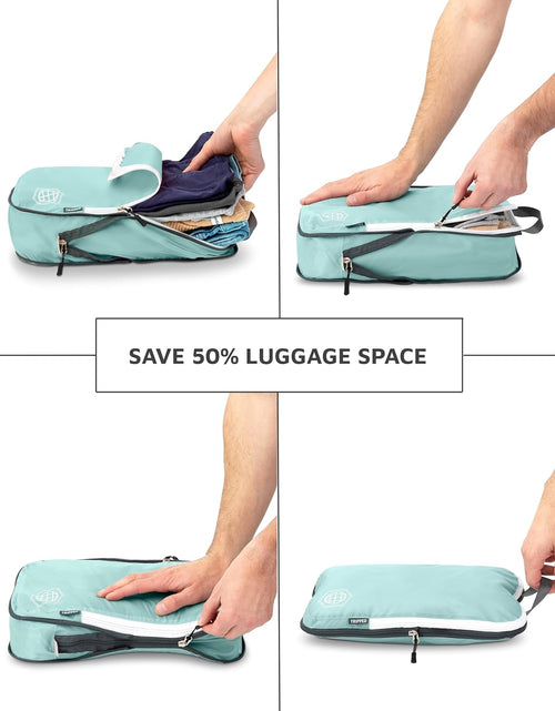 Load image into Gallery viewer, Compression Packing Cubes Set for Travel - Lightweight, Durable Clothes Organizer for Carry-On Luggage and Suitcases by
