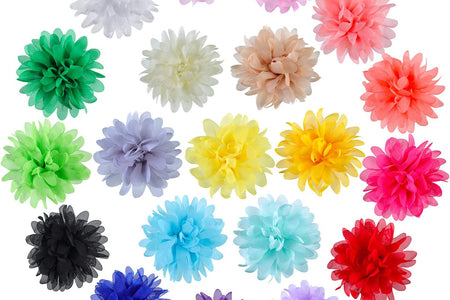 20 Pieces Dog Collar Flowers Pet Flower Bow Ties Multi-Color Dog Charms Flower for Puppy Dog Collar Grooming Accessories (10 Cm/ 4 Inch)