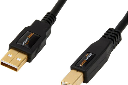 USB 2.0 Printer Cable - A-Male to B-Male Cord - 6 Feet (1.8 Meters), Black