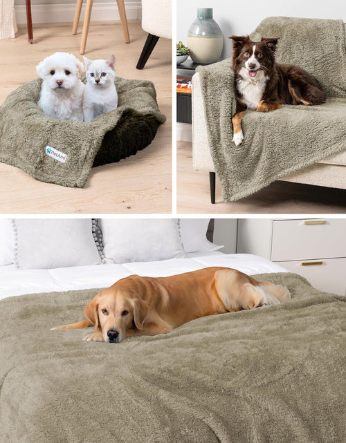 Load image into Gallery viewer, Fluffy Waterproof Dog Blanket Fleece | Soft Warm Pet Fleece Throw for Large Dogs and Cats | Fuzzy Plush Sherpa Throw Furniture Protector Sofa Couch Bed
