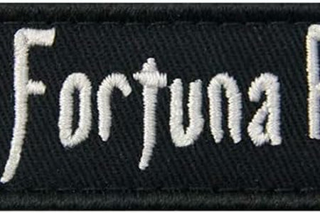 Fortis Fortuna Adiuvat Fortune Favors the Brave Morale Tactical Patch Embroidered Applique Fastener Hook & Loop Emblem